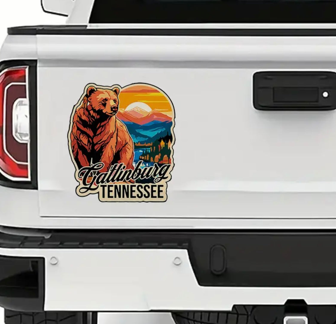 Gatlinburg Sticker Souvenir, Weatherproof Decal Vinyl