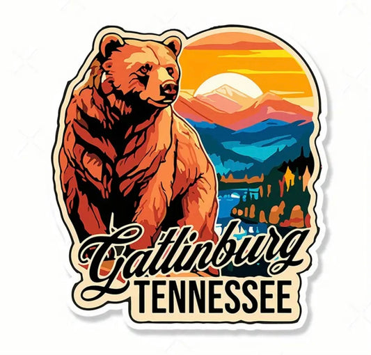 Gatlinburg Sticker Souvenir, Weatherproof Decal Vinyl